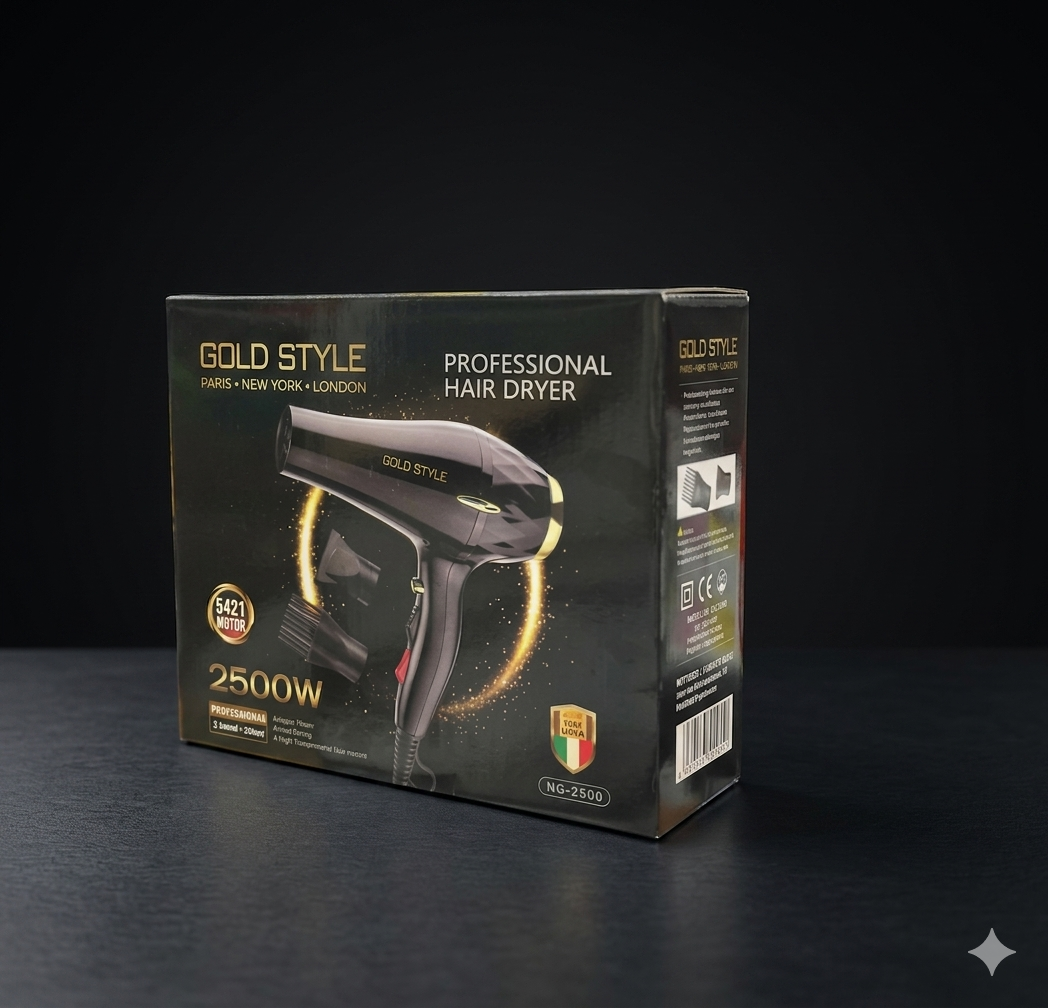 Gold Style 2500w Hair Dryer