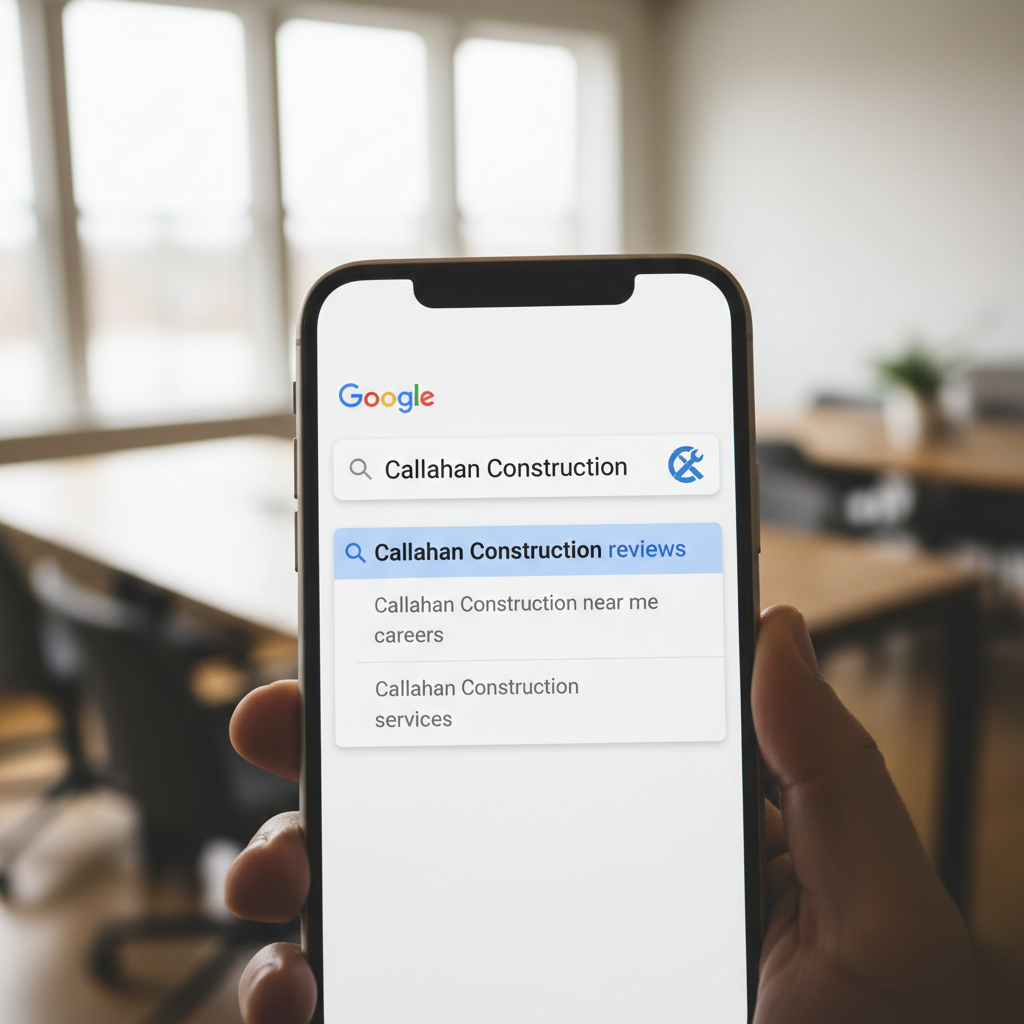 Google Suggestion for Callahan Construction