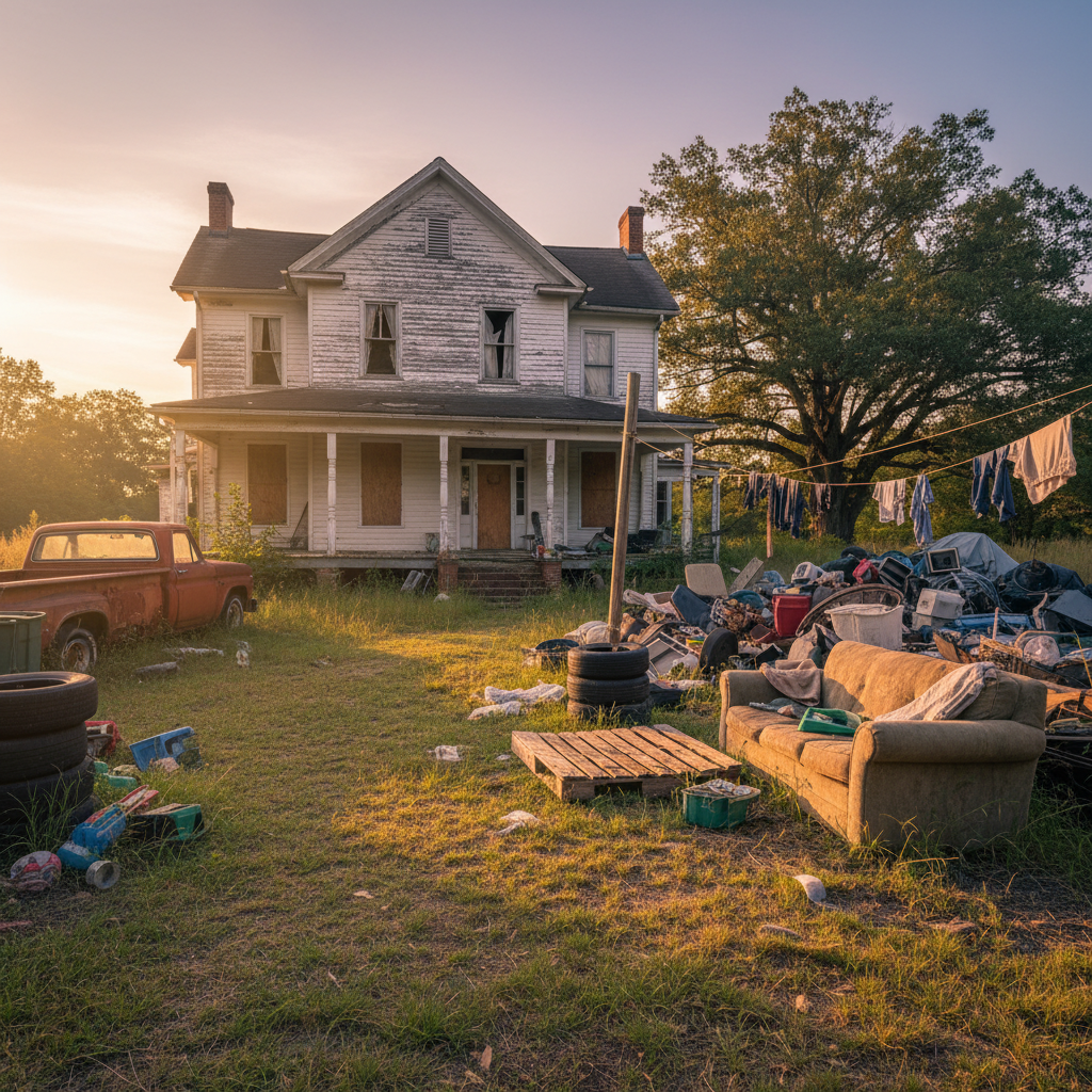 Map highlighting Coastal Empire Junk Removal's service area including Savannah and Hinesville