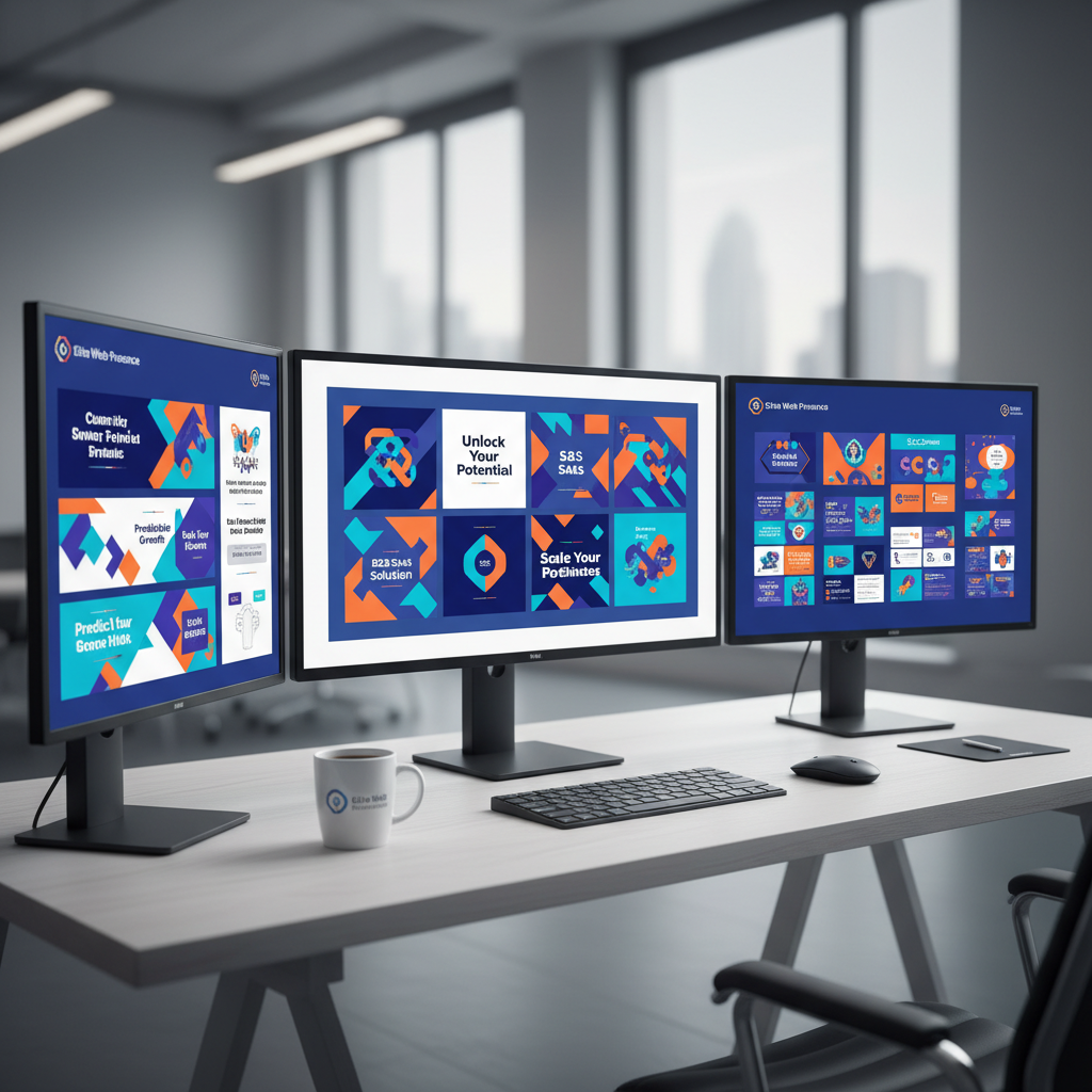 Colorful digital ad creative designs for social media campaigns with banner ads and marketing graphics ready for deployment