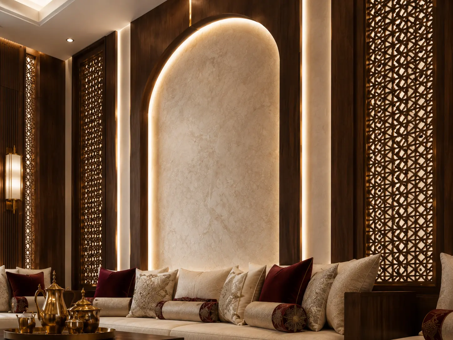 P02 Modern Majlis Design - Wall Detail
