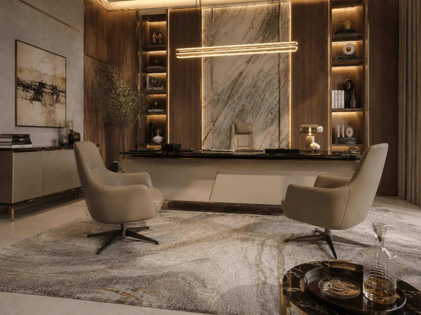 P04 Office Interior - Seating Area