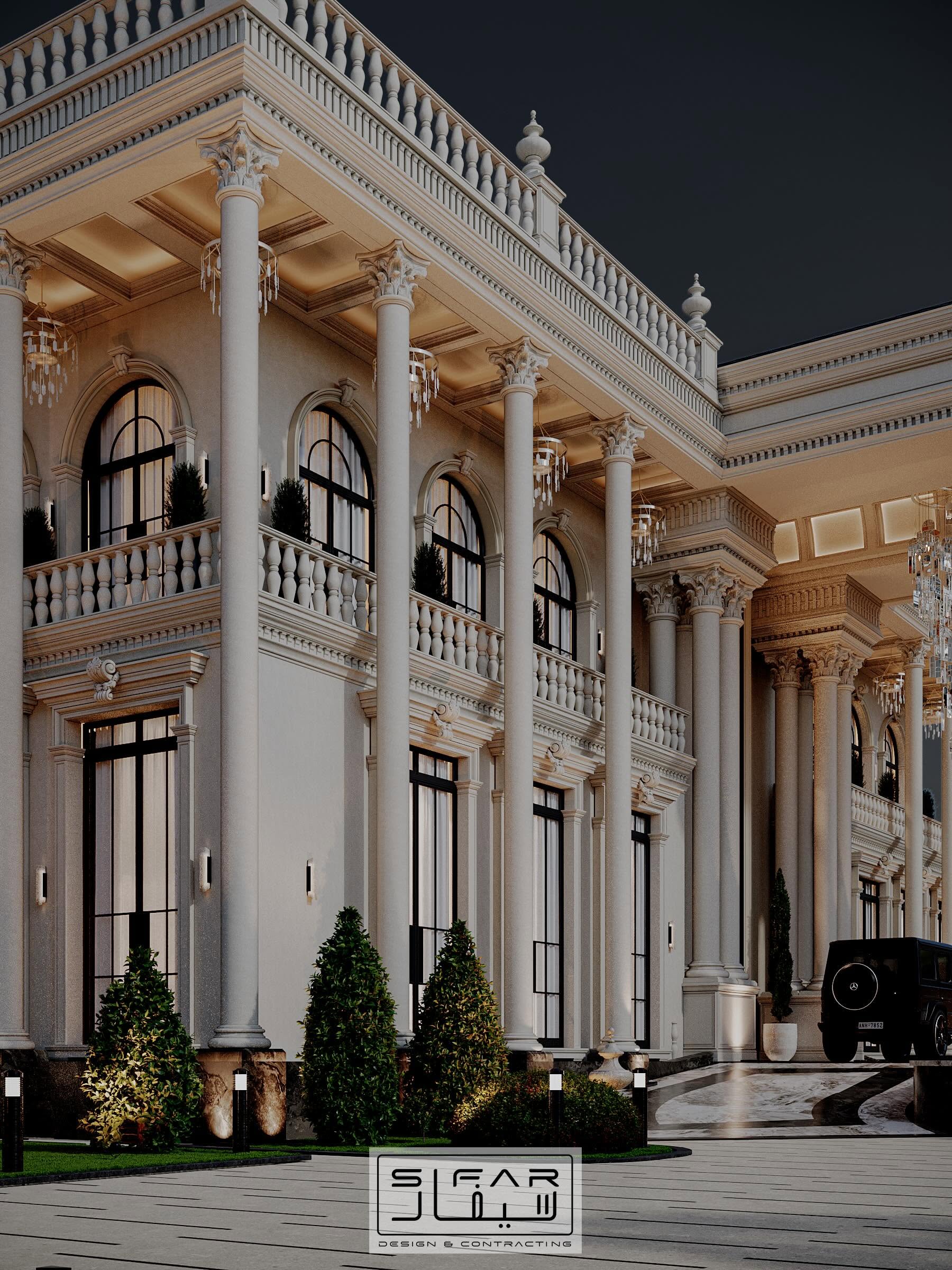 SIFAR portfolio — Neoclassical Villa Exterior — Spatial Detail