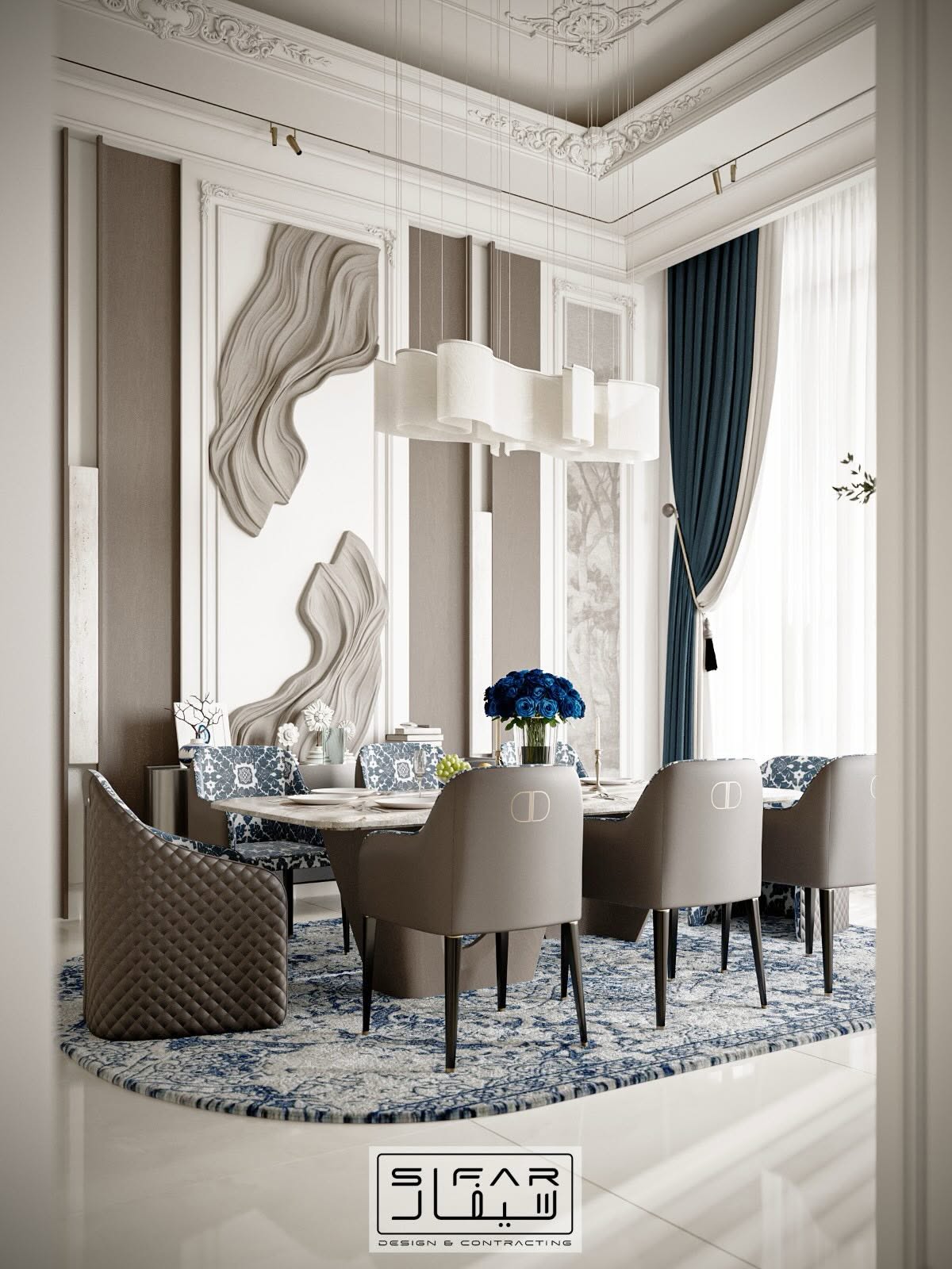 SIFAR portfolio — Blue Salon & Dining — Spatial Detail