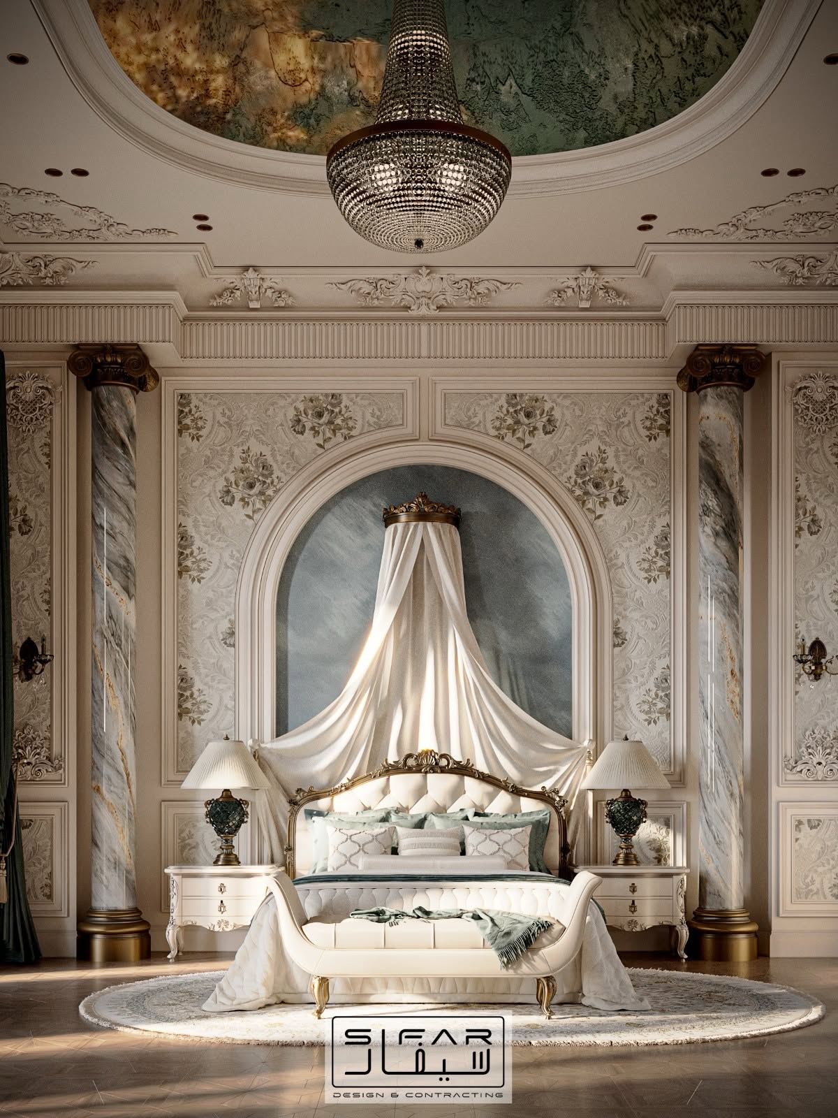 SIFAR portfolio — Classic Bedroom Suite — Lighting Detail