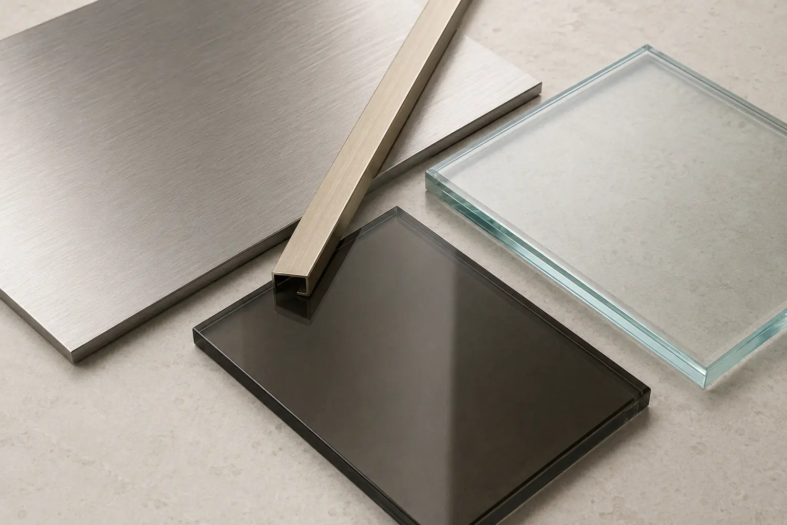 Design inspiration — Materials & Finishes — Stainless & Glass