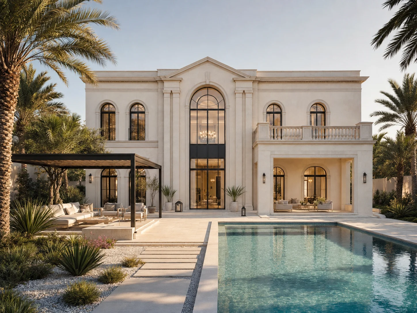 Design inspiration — Villa Exterior Concepts — Rear Garden & Pool