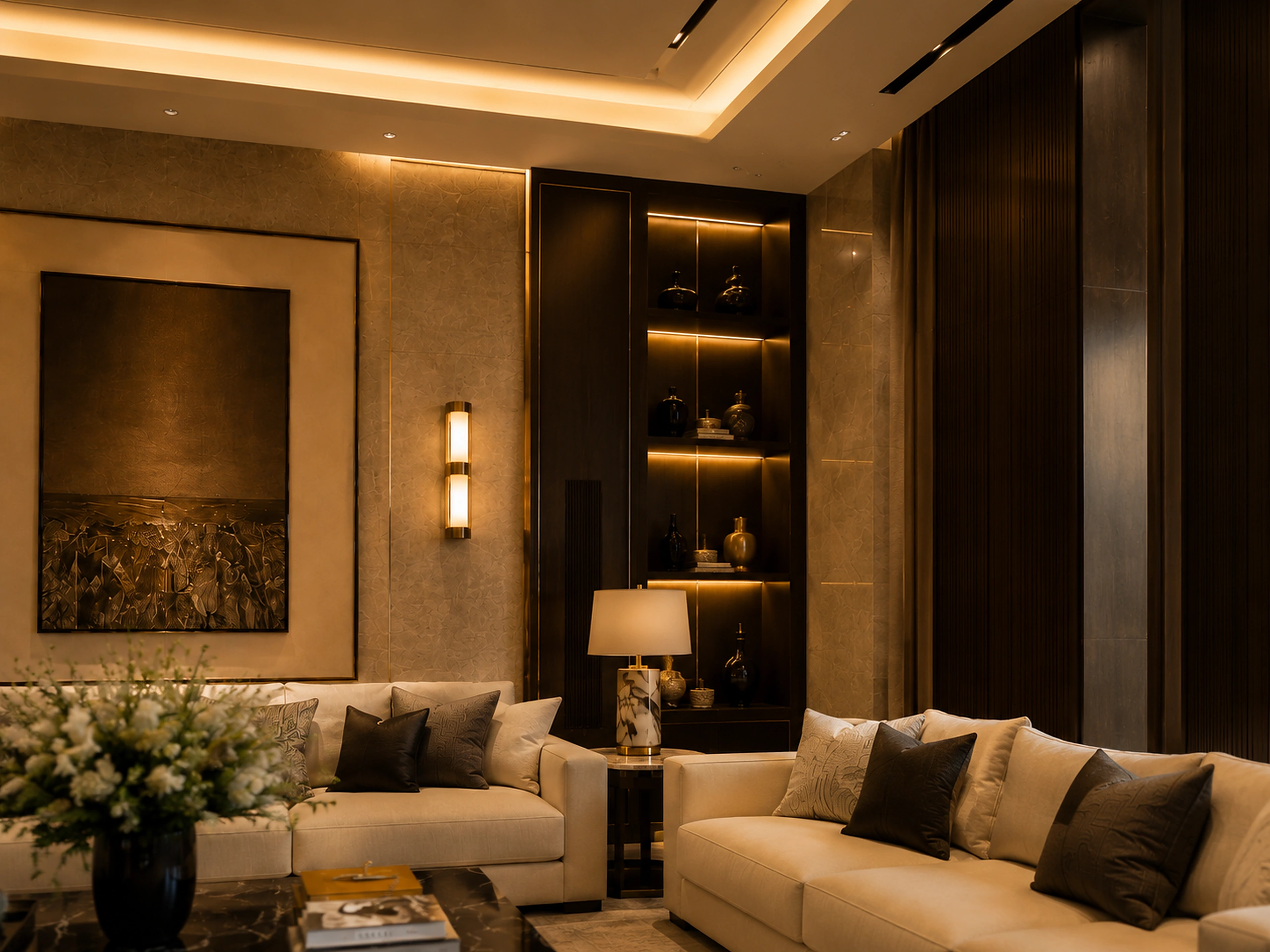 Design inspiration — Luxury Villa Interior — Wall Detail