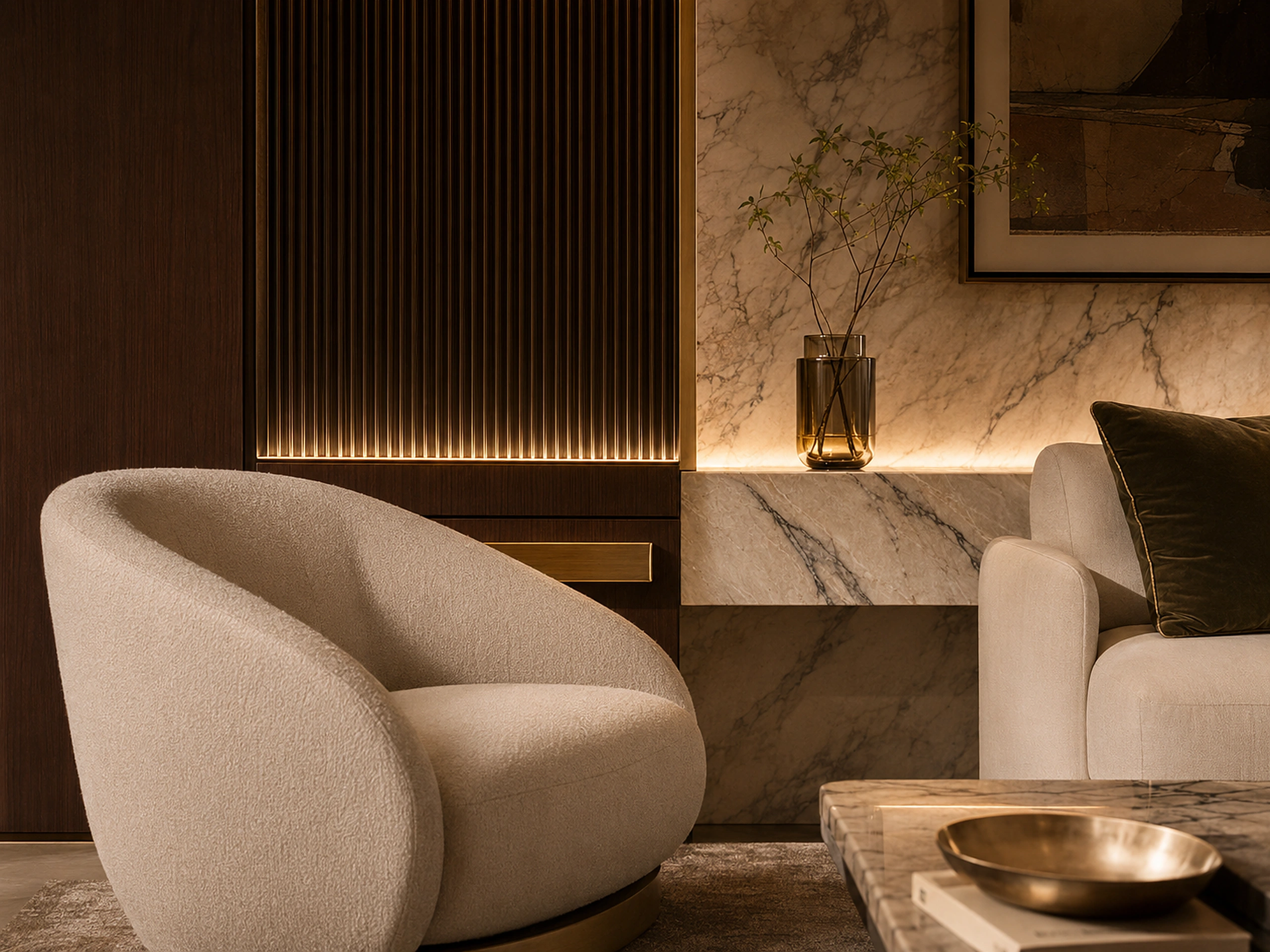 Design inspiration — Materials & Finishes — Seating Area