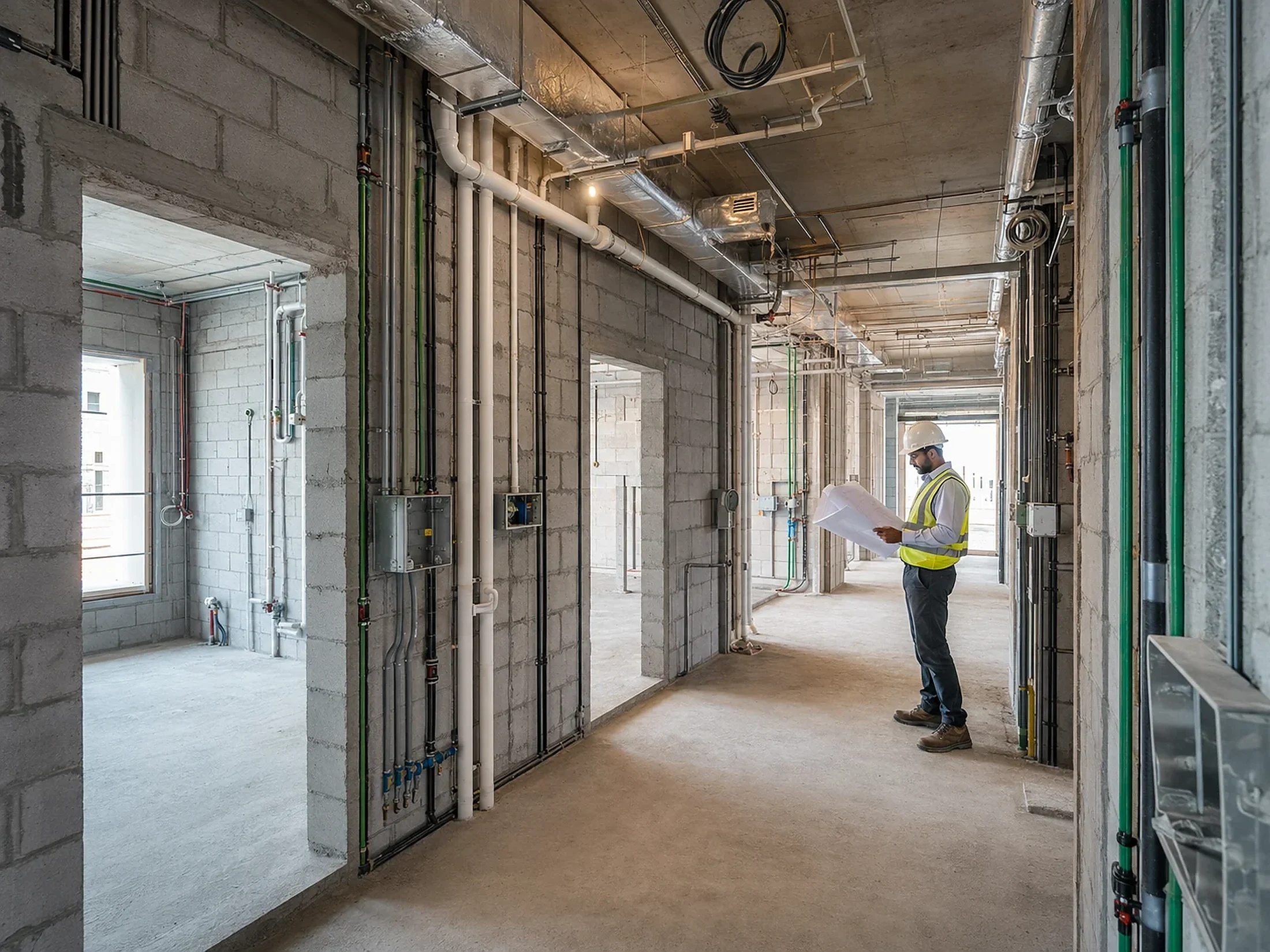 Construction Work service — MEP Rough-In