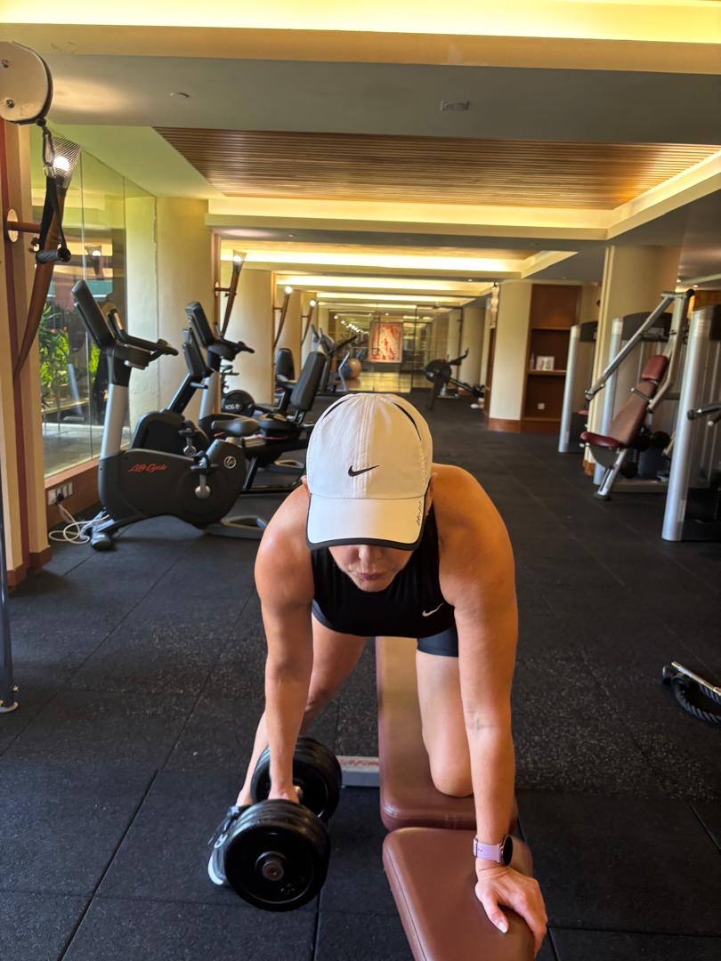 One-on-one personal training session with female client and female coach in private indoor gym