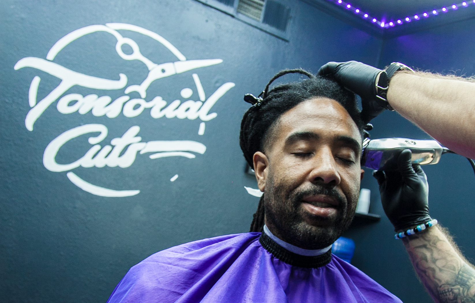 Barber shop tools and professional equipment