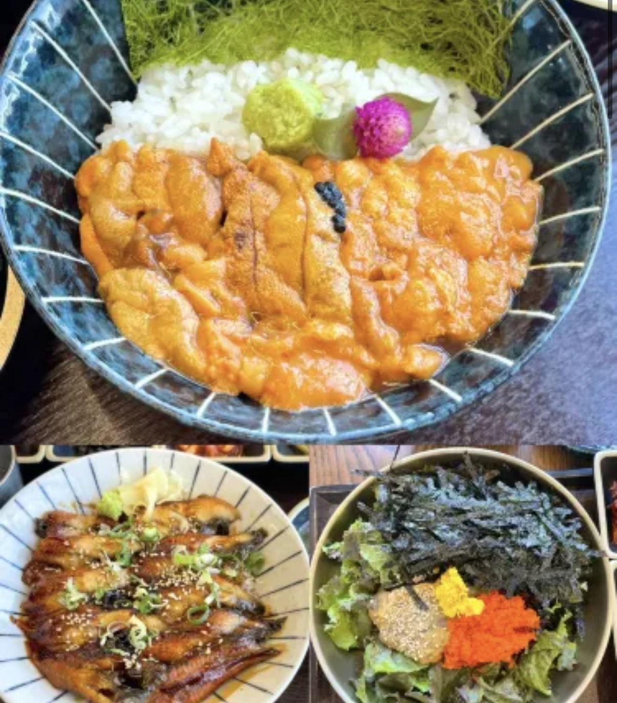 Close-up of hands carefully arranging colorful fresh ingredients and traditional Korean Jeju dishes on a rustic wooden table in a warm, sunlit kitchen.