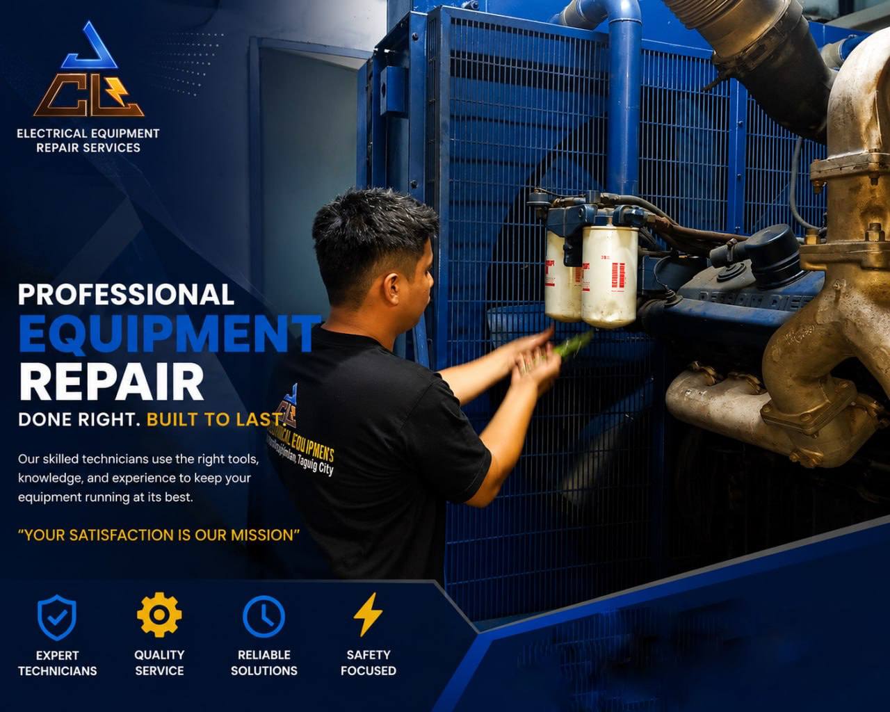 Technician performing precision repairs on a high-voltage industrial transformer