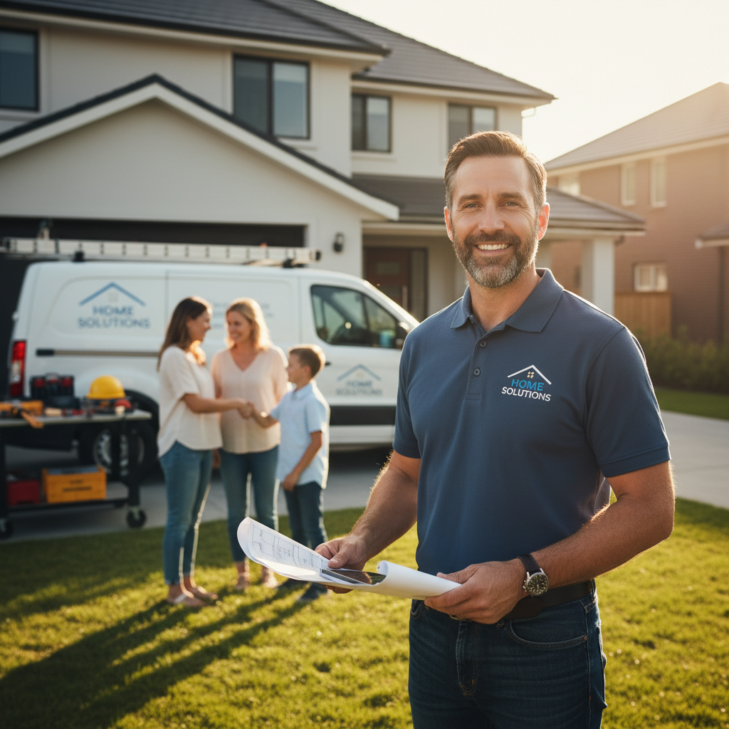 Professional website for a home services contractor, highlighting trust and reliability.