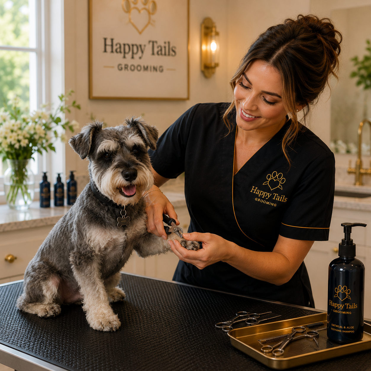 Dog nail trimming and paw care service in San Antonio