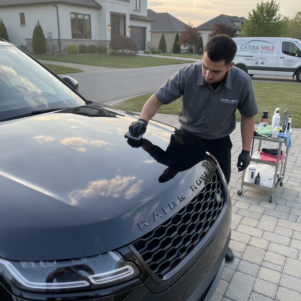 Professional ceramic coating application
