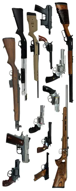 Interior of a high-security, climate-controlled firearms vault