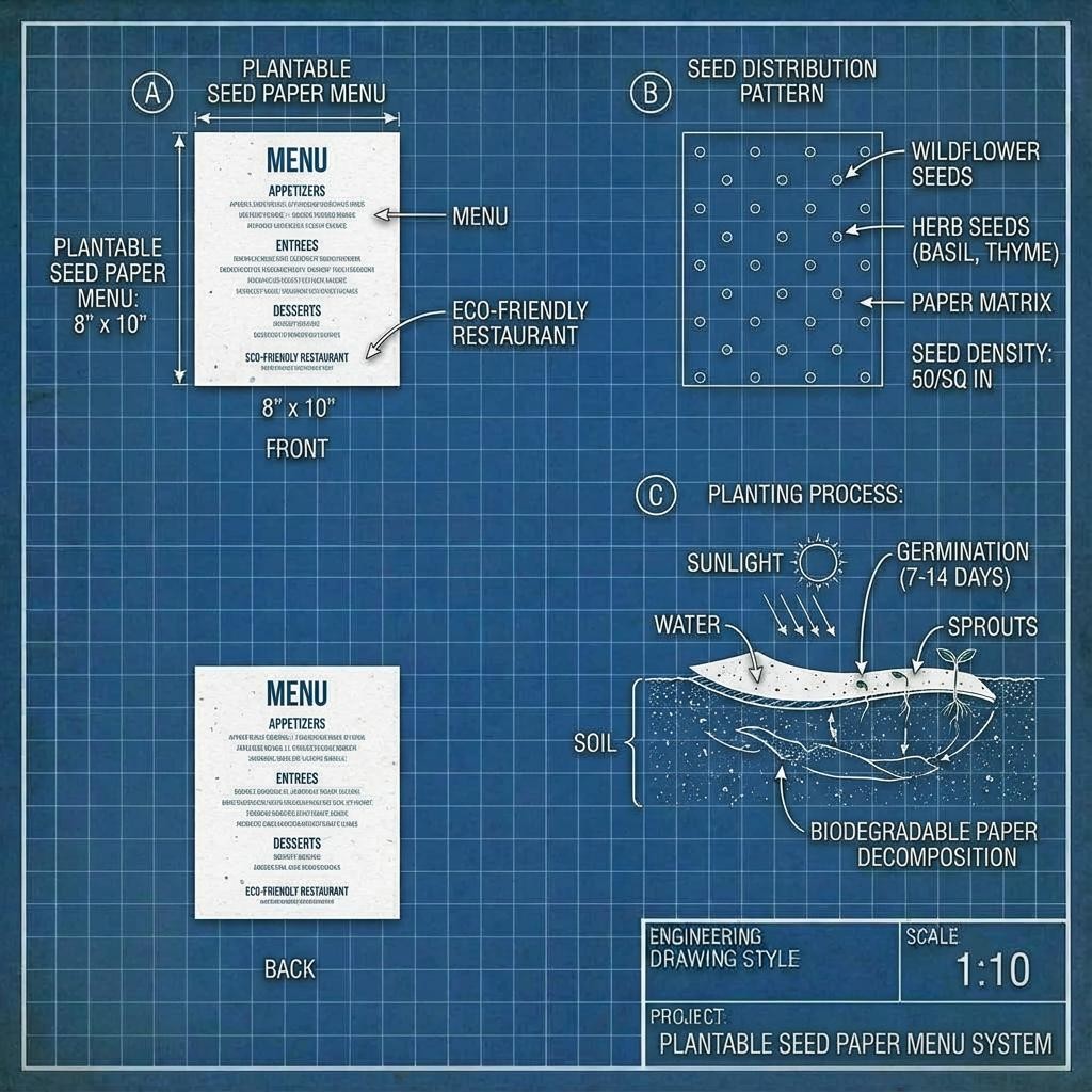 User interaction flow diagram for a menu