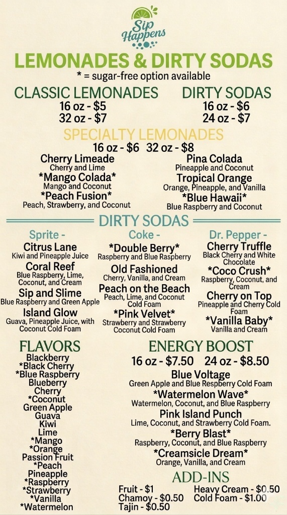 Full Menu