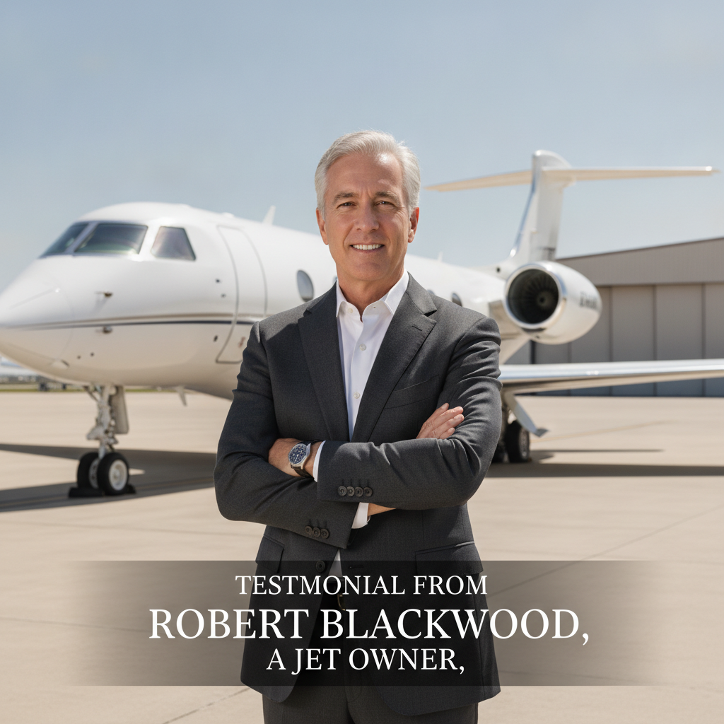 Testimonial from Robert Blackwood, a jet owner