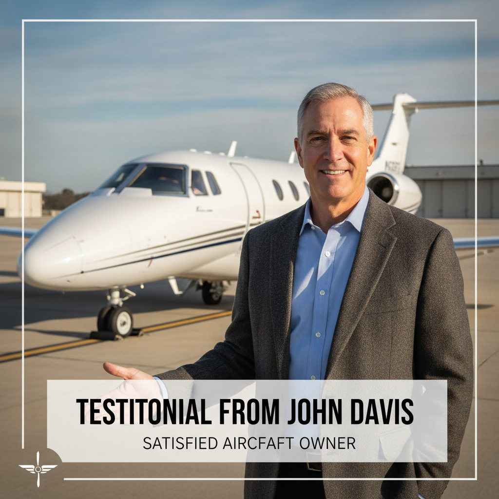Testimonial from John Davis, a satisfied aircraft owner