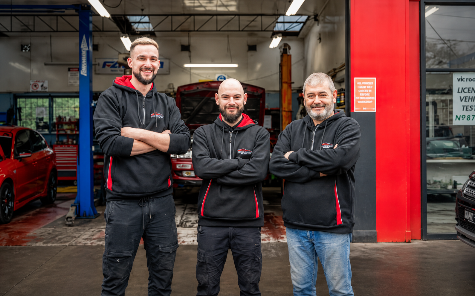 Expert mechanic performing logbook service in Maidstone Car Care workshop