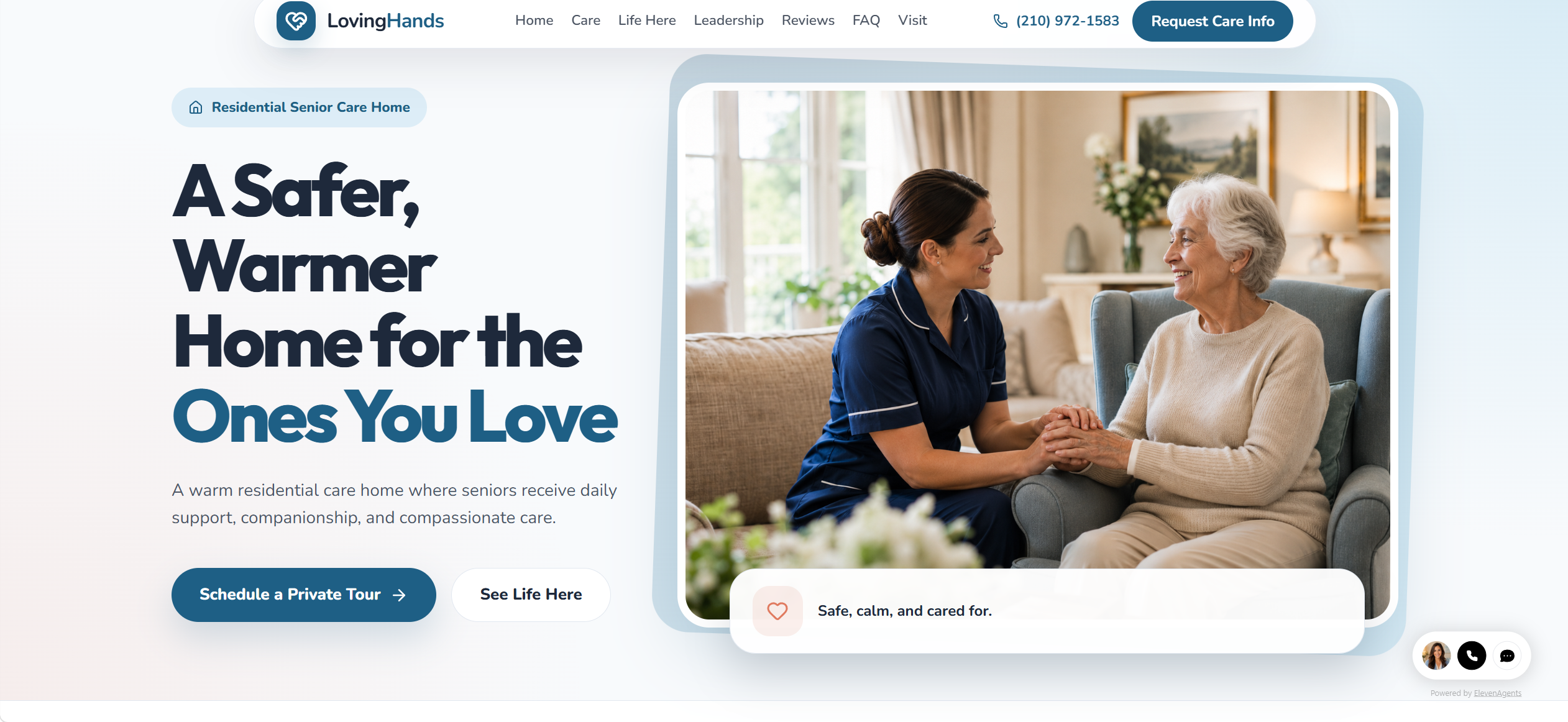 Care home business website placeholder