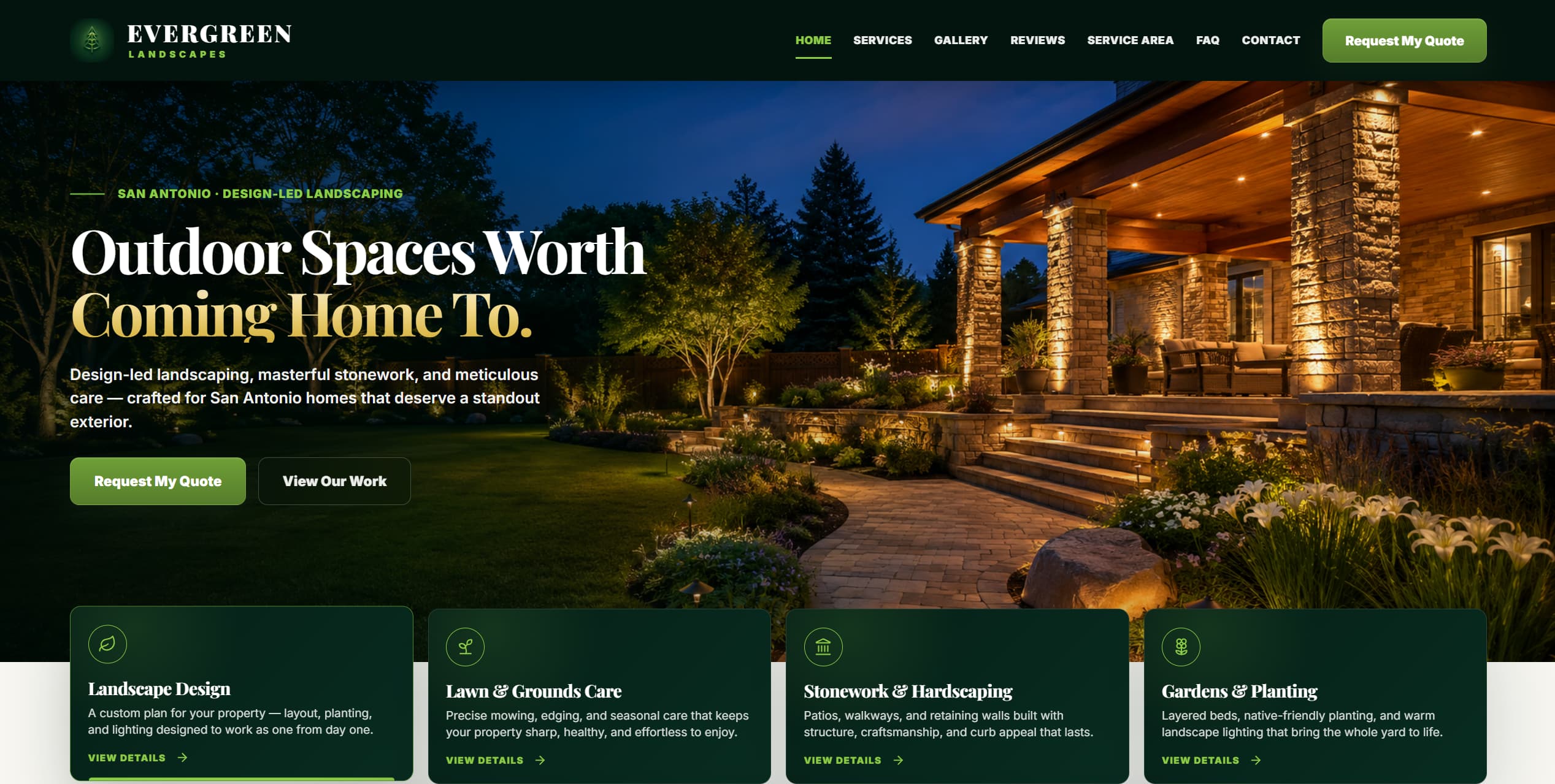 Premium local business website preview