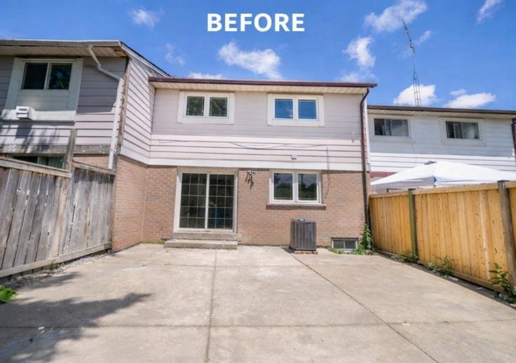 Before: plain outdoor space