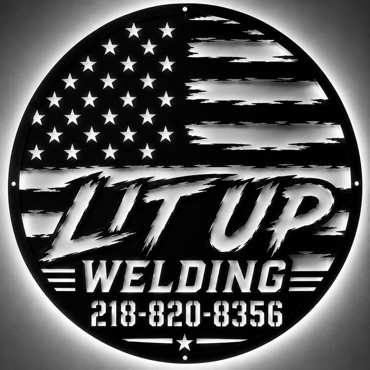 Lit Up Welding logo