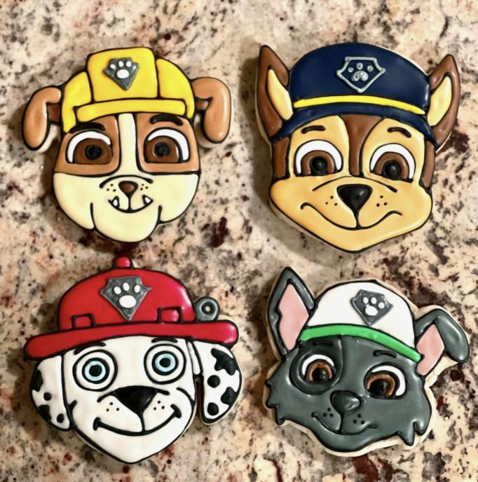 Decorated sugar cookies