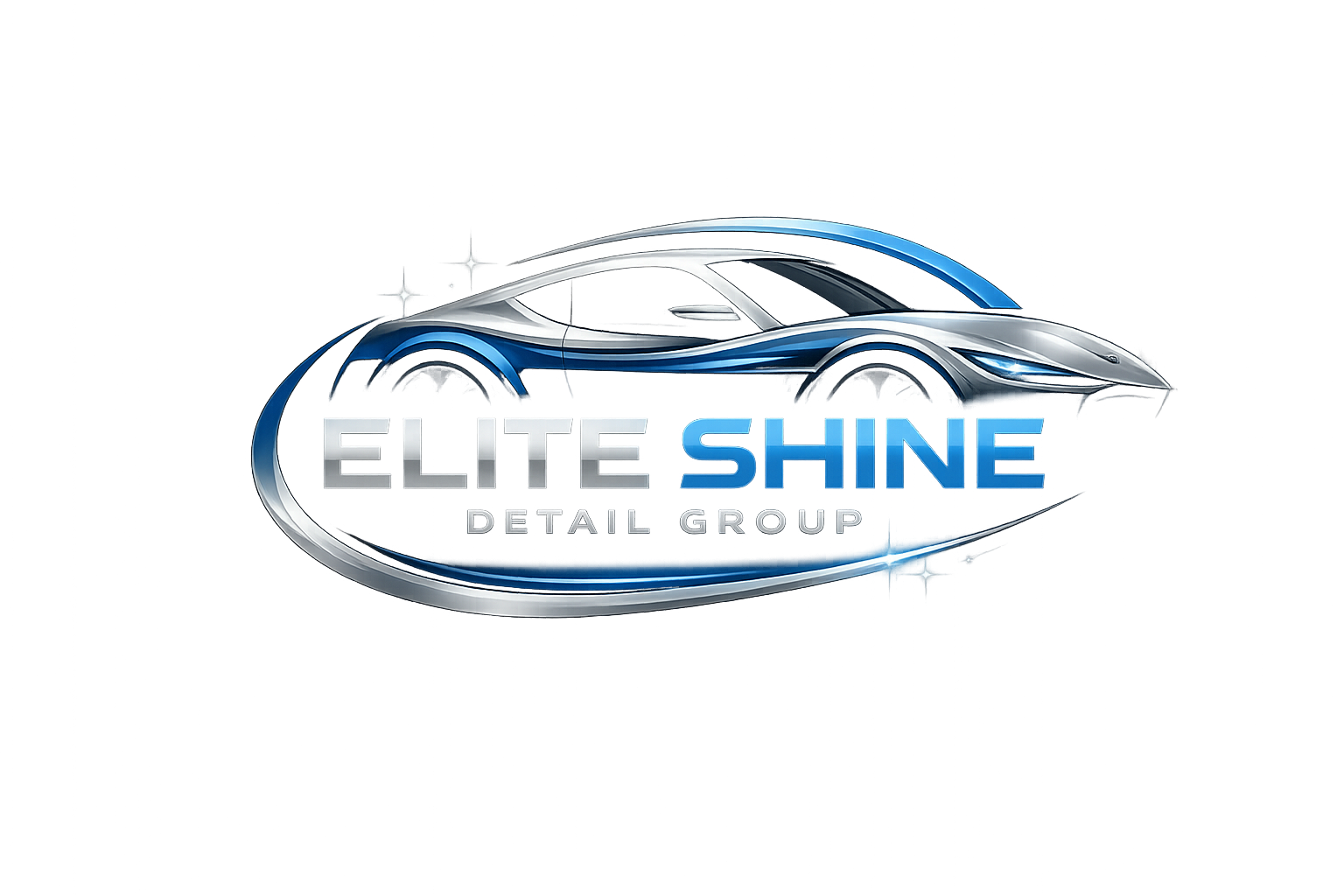 Detailer polishing a car