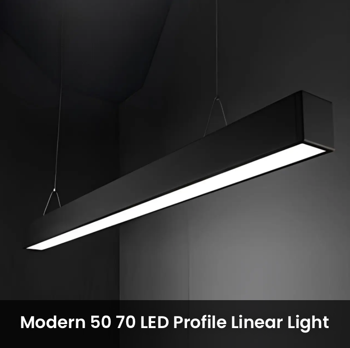 Luxury wooden linear pendants hanging at staggered heights