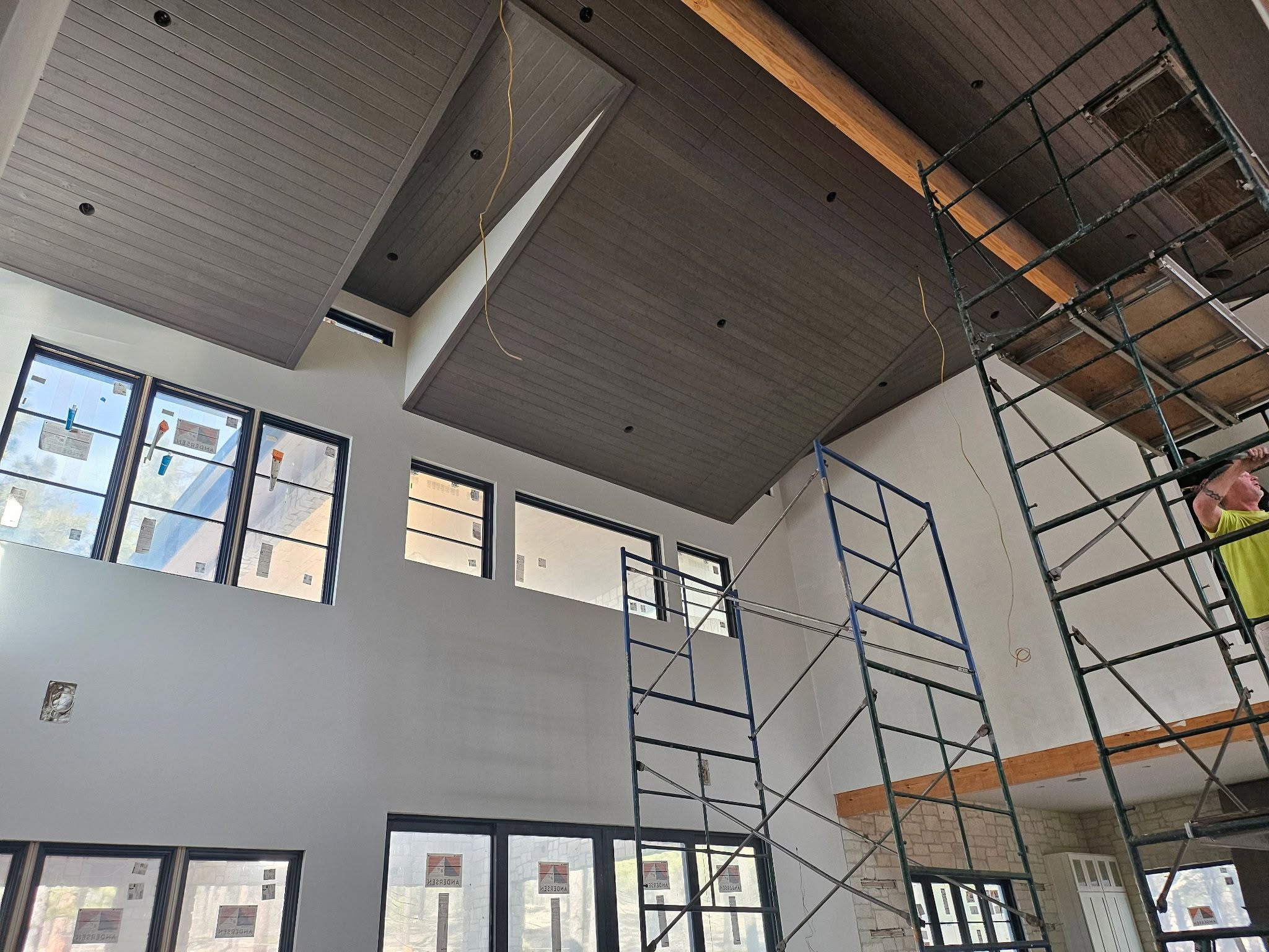 Precision trim and detail painting work showcasing meticulous craftsmanship and clean edges on a residential home