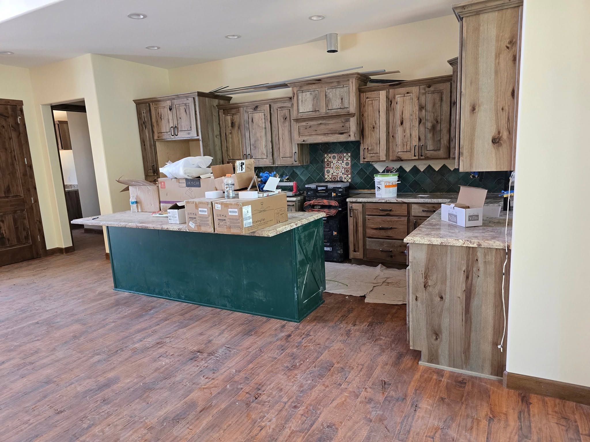 Professional cabinet refinishing project displaying smooth, durable, and high-end kitchen cabinet paint quality