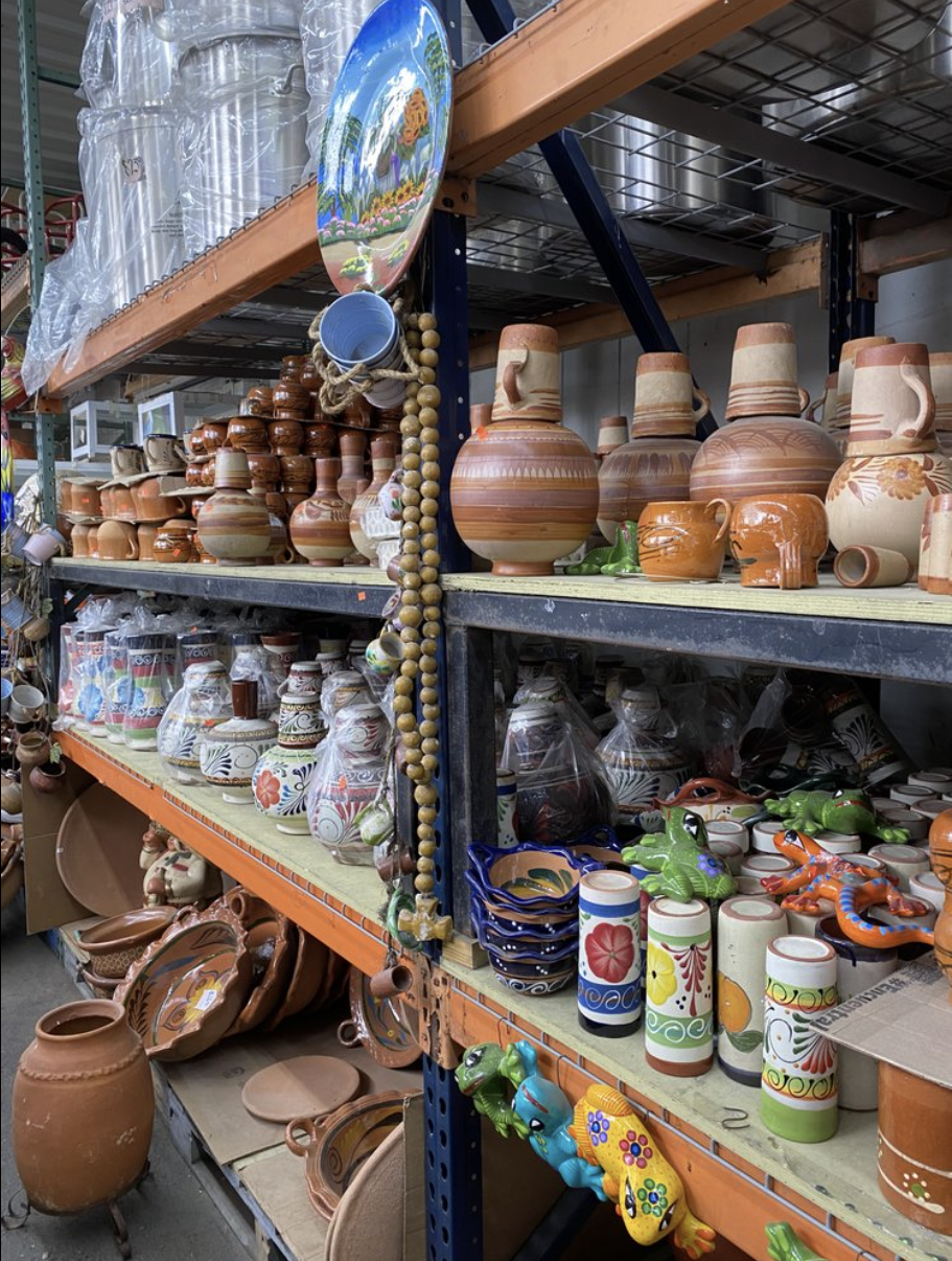 Exhibición de frutas y verduras frescas