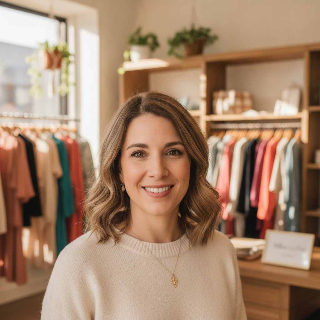 Avatar of Emily C., founder of a boutique clothing shop