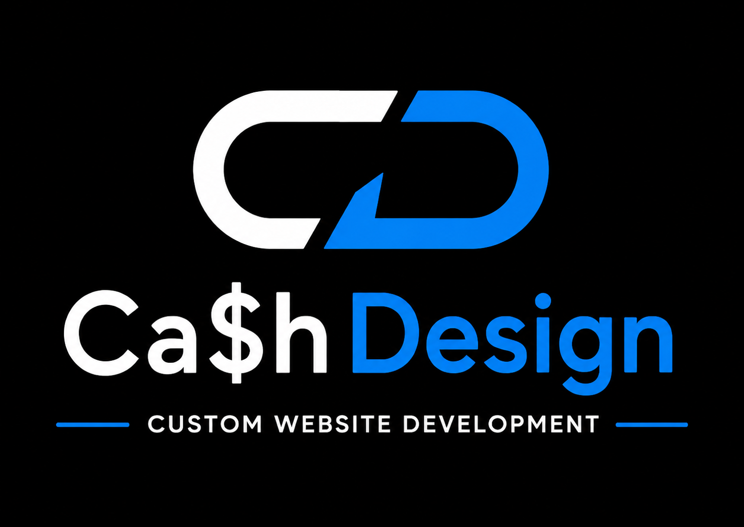 Custom high-converting premium website mockup displayed on sleek dark dashboard interface