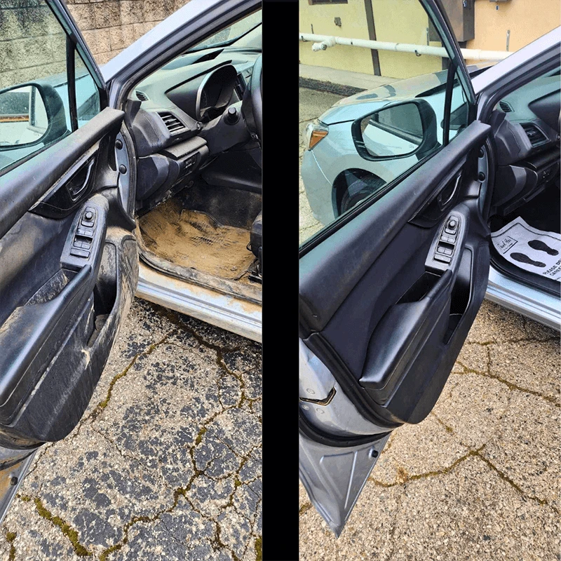 Restored car headlight