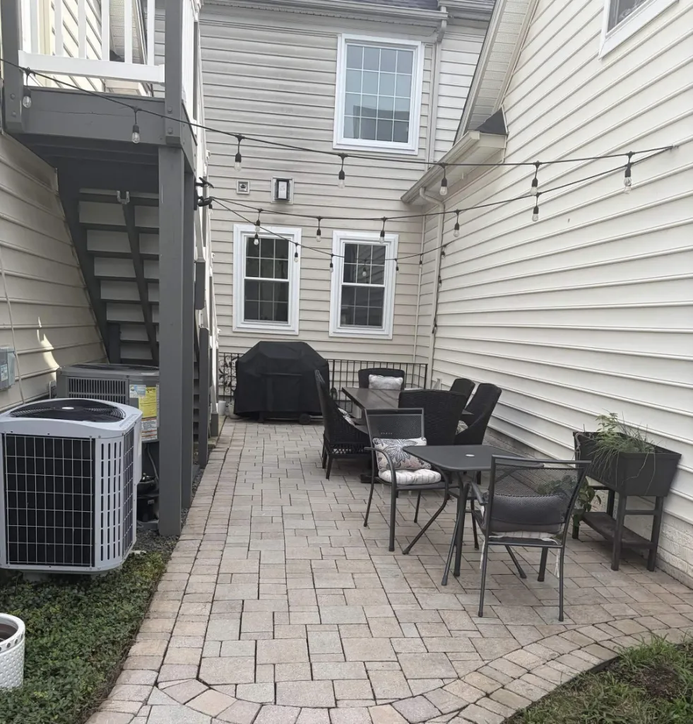 Beautifully landscaped yard after professional service