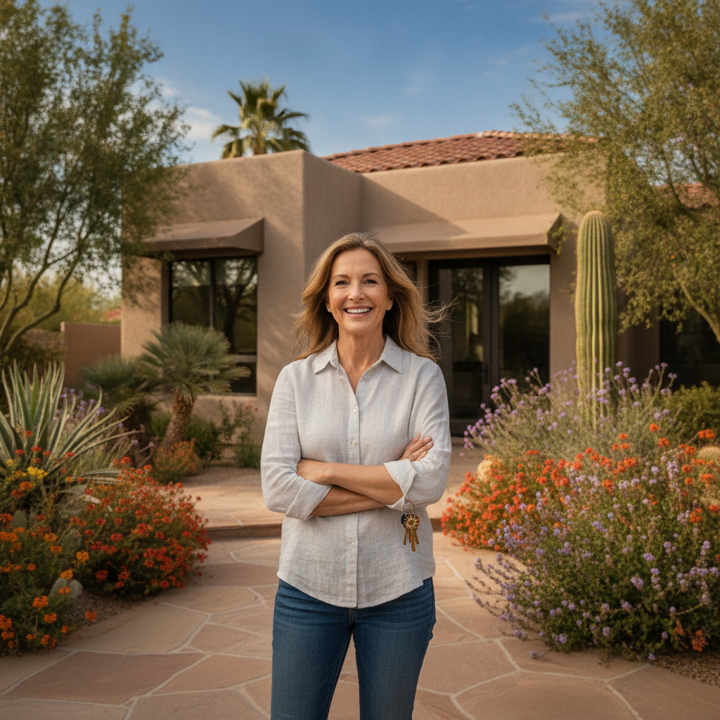 Portrait of a satisfied homeowner in Phoenix Arizona