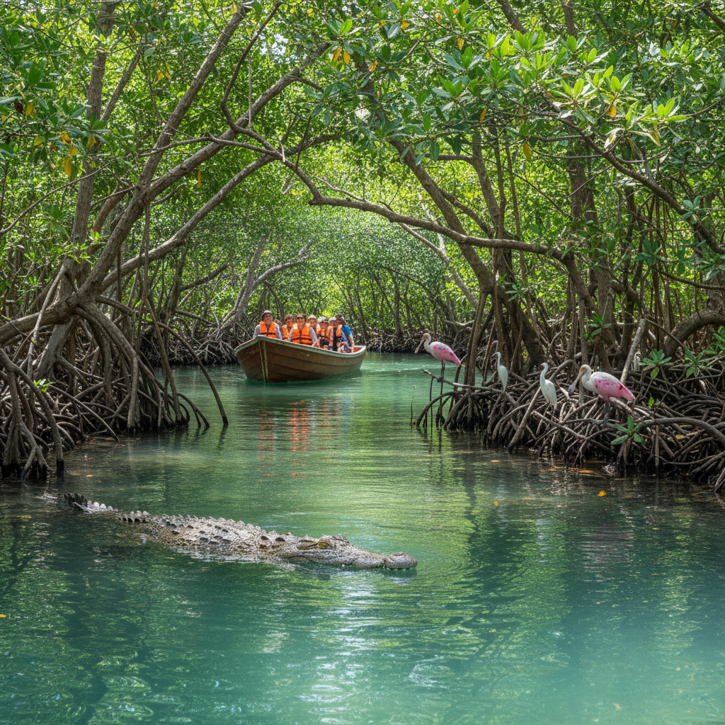 Manglares y Cocodrilos