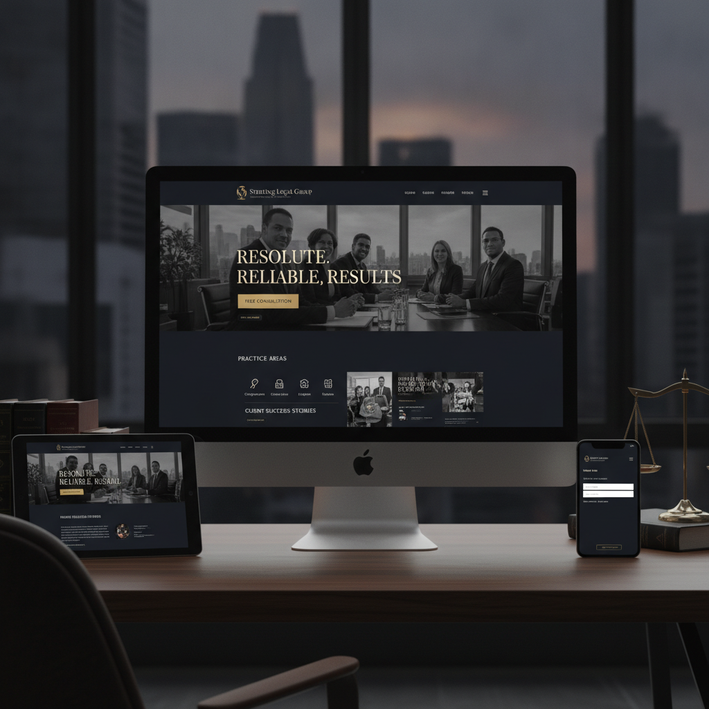 High-converting corporate website for a top-tier law firm