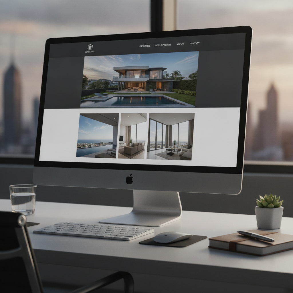 High-end real estate portfolio website design