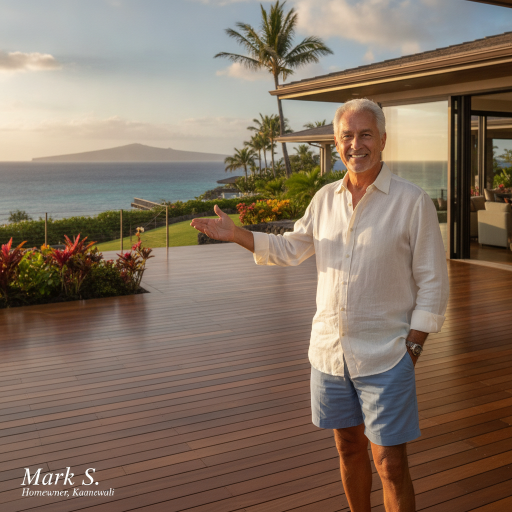 Portrait of Mark S., distinguished male luxury homeowner in Kaanapali Maui