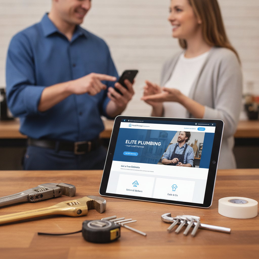 Local plumbing and home services website design