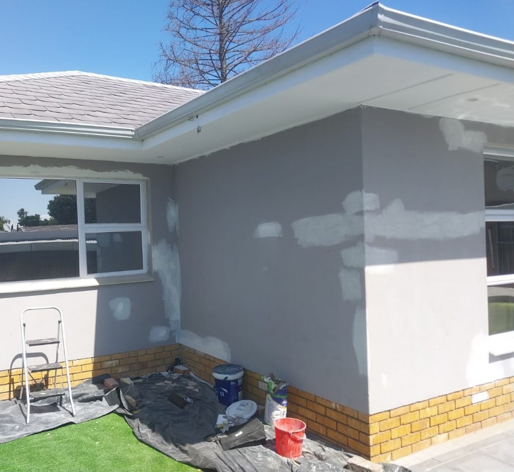 Waterproofed roof and newly installed gutters on a modern Cape Town home
