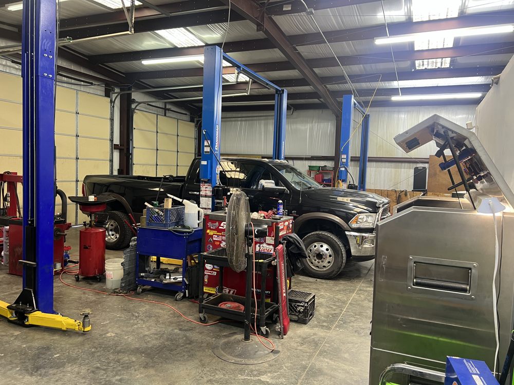 Diesel shop interior