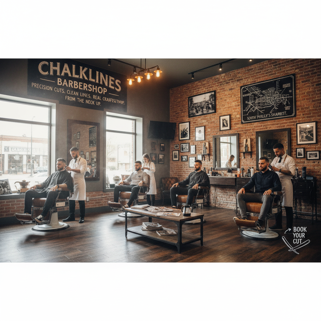 Chalklines From The Neck Up Barbershop
